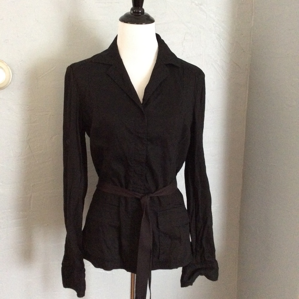 Elie Tahari linen blend jacket